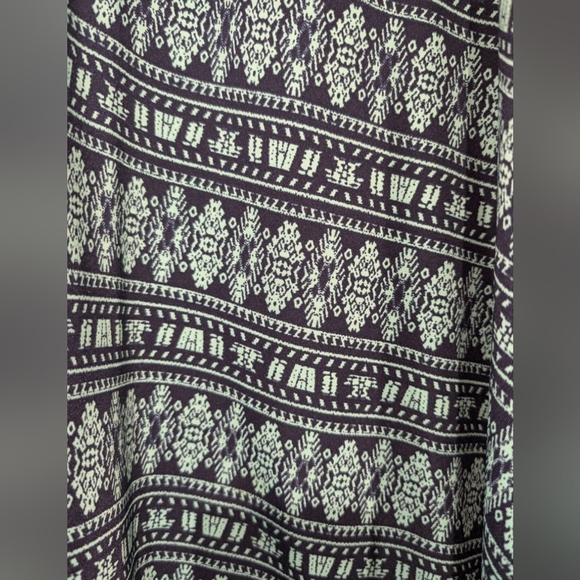 EXCELLENT USED COND LULAROE NAVY BLUE & TEAL SLINKY MAXI SKIRT/STRAPLESS DRESS - Picture 2 of 6